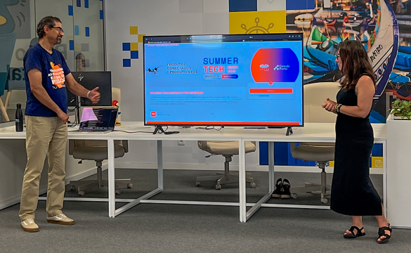 O SummerTech 2025, realizado pelo Cais do Porto em parceria com o CESAR Europa, reuniu três workshops sobre inteligência artificial, design estratégico e IoT para inspirar e transformar negócios em inovação e tecnologia.